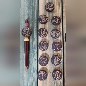 Handcrafted Zodiac Beaded‎ Pens